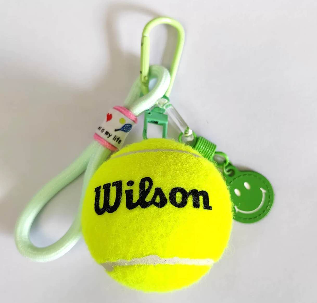 Tennisball- Schlüsselanhänger mit Logo bedruckt