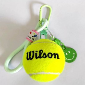 Tennisball- Schlüsselanhänger mit Logo bedruckt