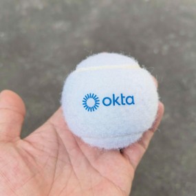 Weiße Tennisbälle bedrucken lassen | Personalisierte Te...