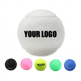 Weiße Tennisbälle mit Logo bedrucken lassen als Werbear...